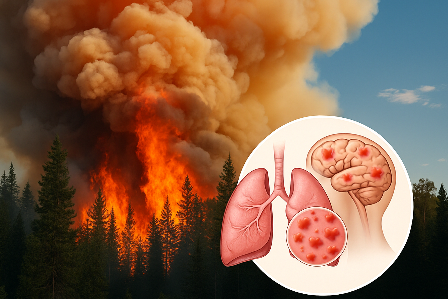 Wildfire Smoke and the Human Body: Respiratory Damage, Brain Inflammation, and the Growing Health Burden